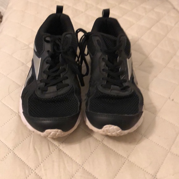 Reebok sneakers woman’s 8.5 black silver white - Picture 3 of 6